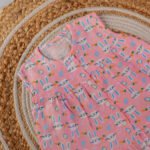 Pink - Bunny Muslin Frock - Image 2