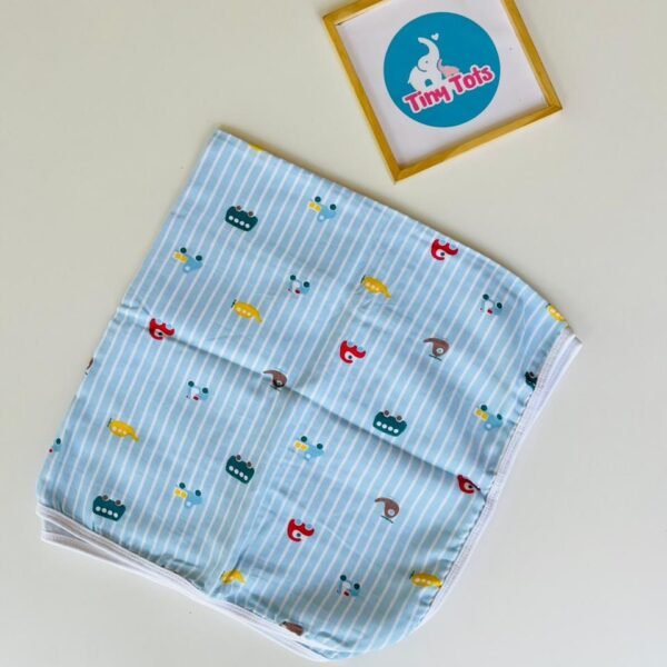 Muslin Blanket - 2 layered (Blue)