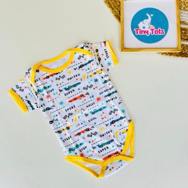 Yellow Racing Car - Onesies
