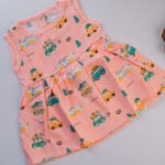 A Bus  - Back Button Muslin  Frock