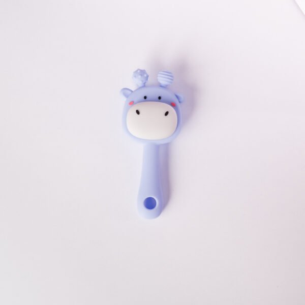 Cow Rattle Teether -Violet