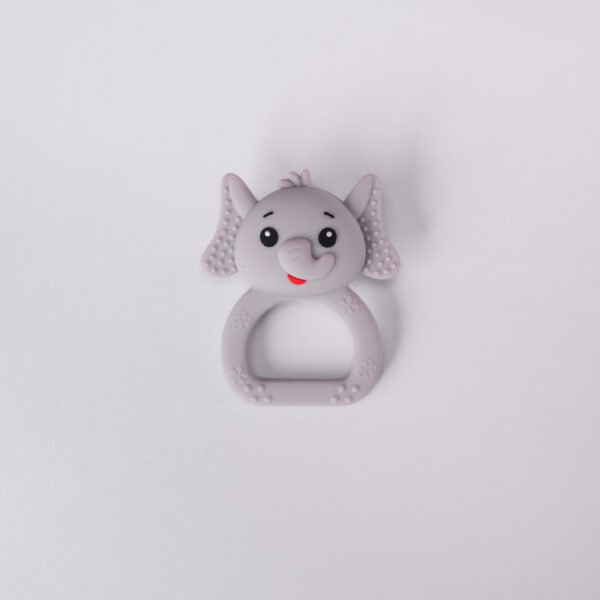 Elephant Rattle Teether - Grey