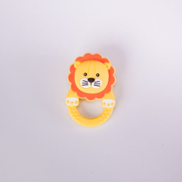 Lion Rattle Teether -Yellow