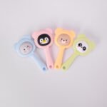 Cartoon Bear Rattle Teether - Aqua Green - Image 2