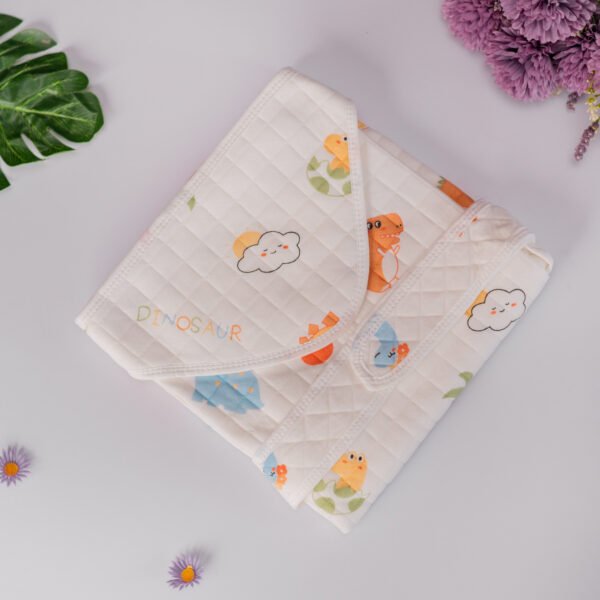 Dino - Muslin Hooded Towel With Belt