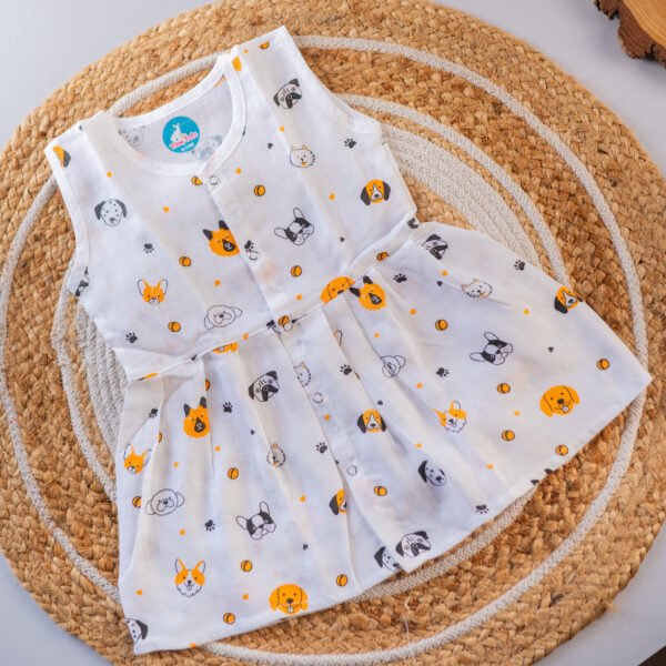 Puppy - Patti Sleeveless Muslin Frock