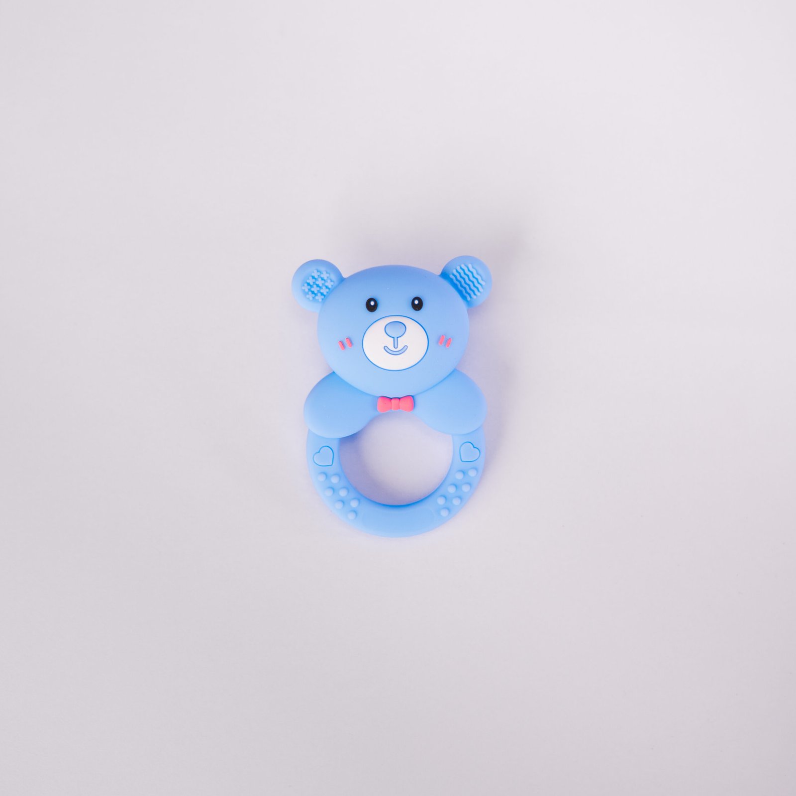 Teddy Rattle Teether Blue Teddy Rattle Teether -Blue - Image 1
