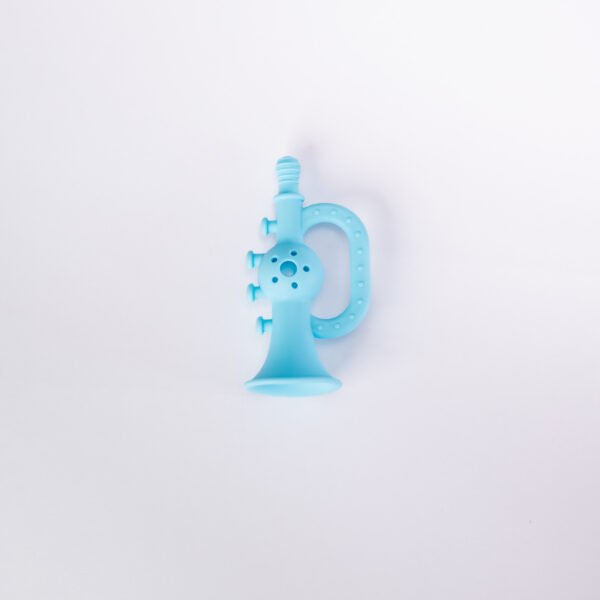 Trumpet Rattle Teether - Blue