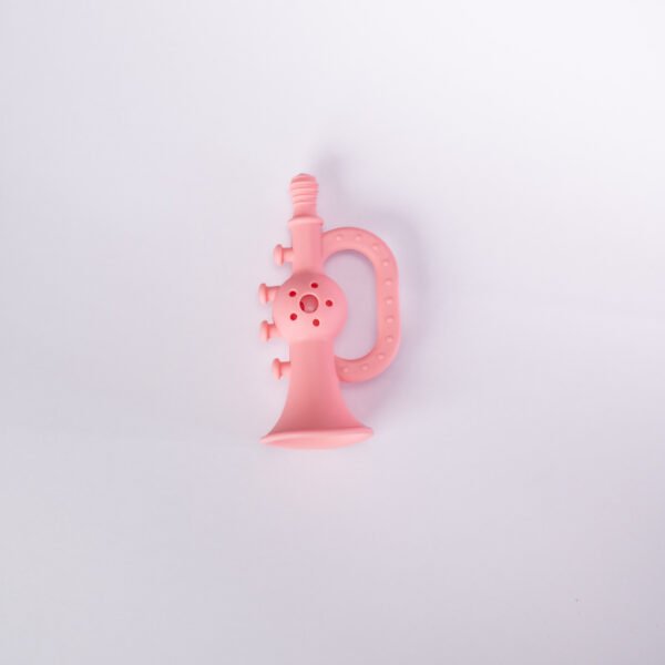 Trumpet Rattle Teether - Pink