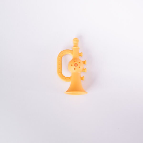 Trumpet Rattle Teether - Yellow
