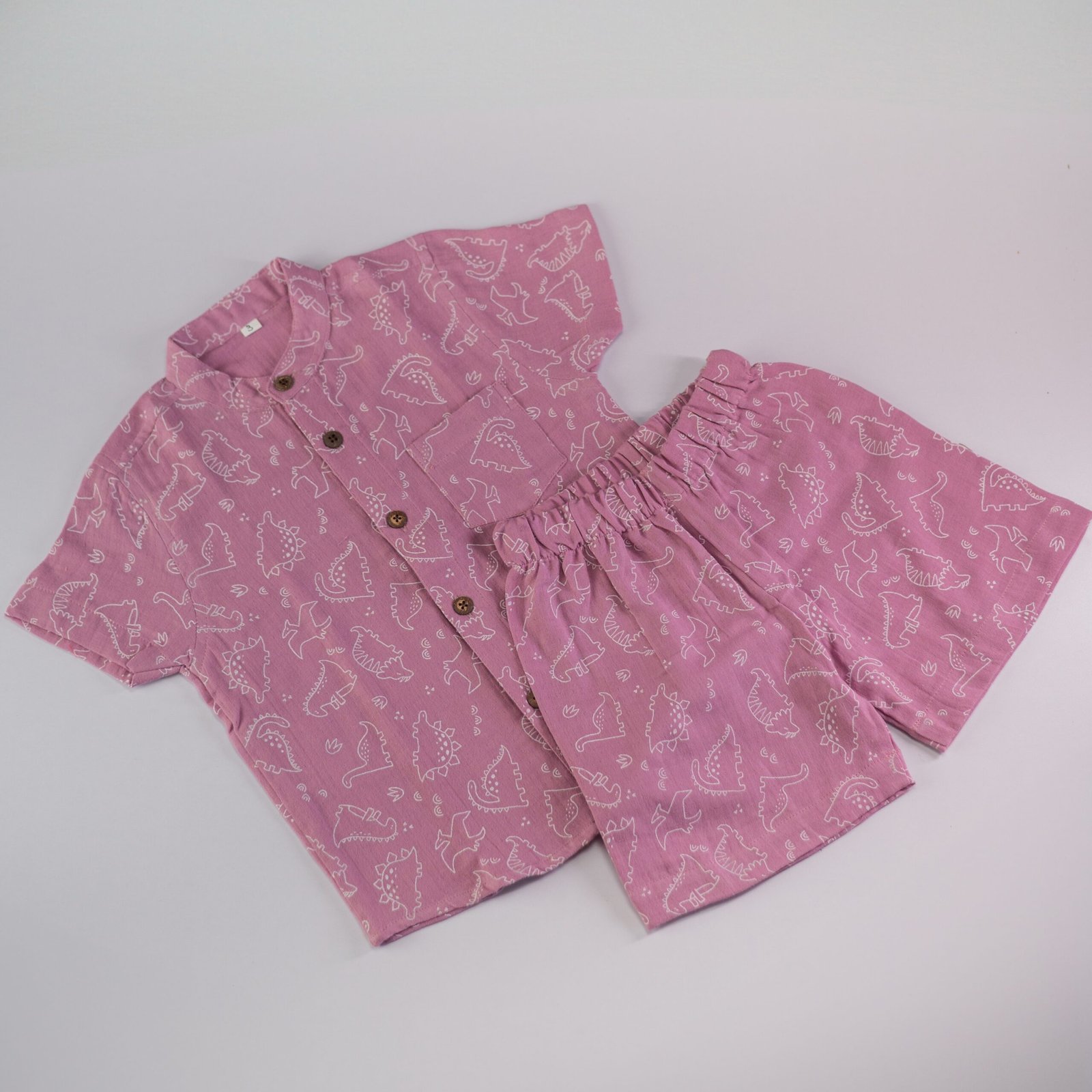 maj_4884-7 Purple Dino - Half Sleeve Short Set - Image 1