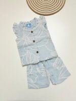 Muslin Cotton Coord sets - Sky blue