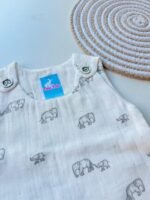 Muslin Vest & Shorts Set - Elephant - Image 2