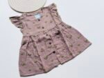 Floral Printed Muslin Frock for Girls – Soft, Breathable & Stylish - Image 4