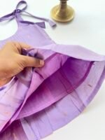 Baby Silk Knot Frock – Lavender - Image 4