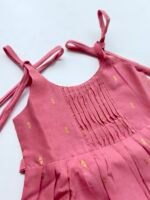 Baby Silk Knot Frock – Pink - Image 2