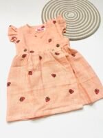 Kimono Frock - Peach with Strawberry - Image 2