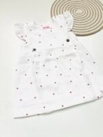 Kimono Frock - White with Multi Red heart - Image 2