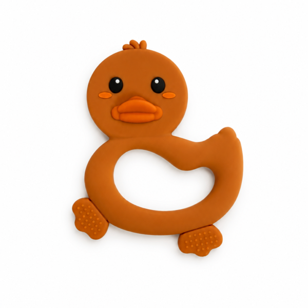 Duck (Chocolate Brown) - Silicone Teether