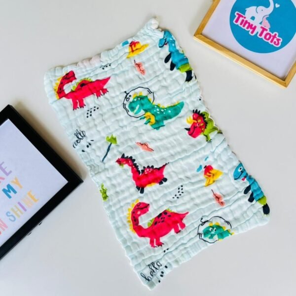 Dino - Muslin Burp Cloth