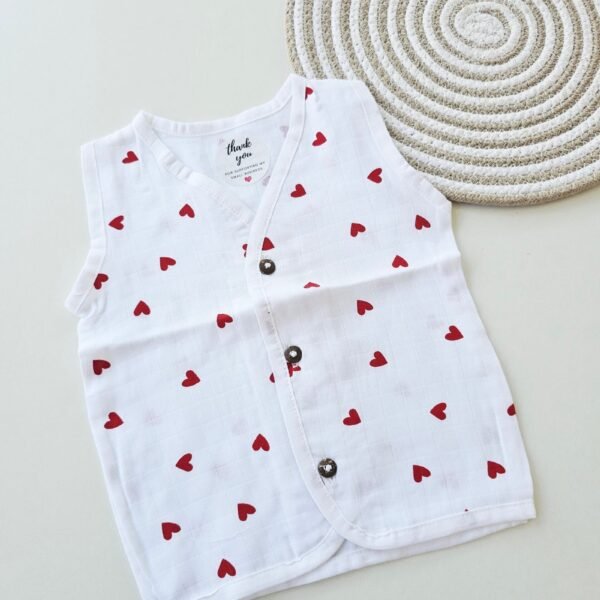 Heart - Muslin Button Jabla