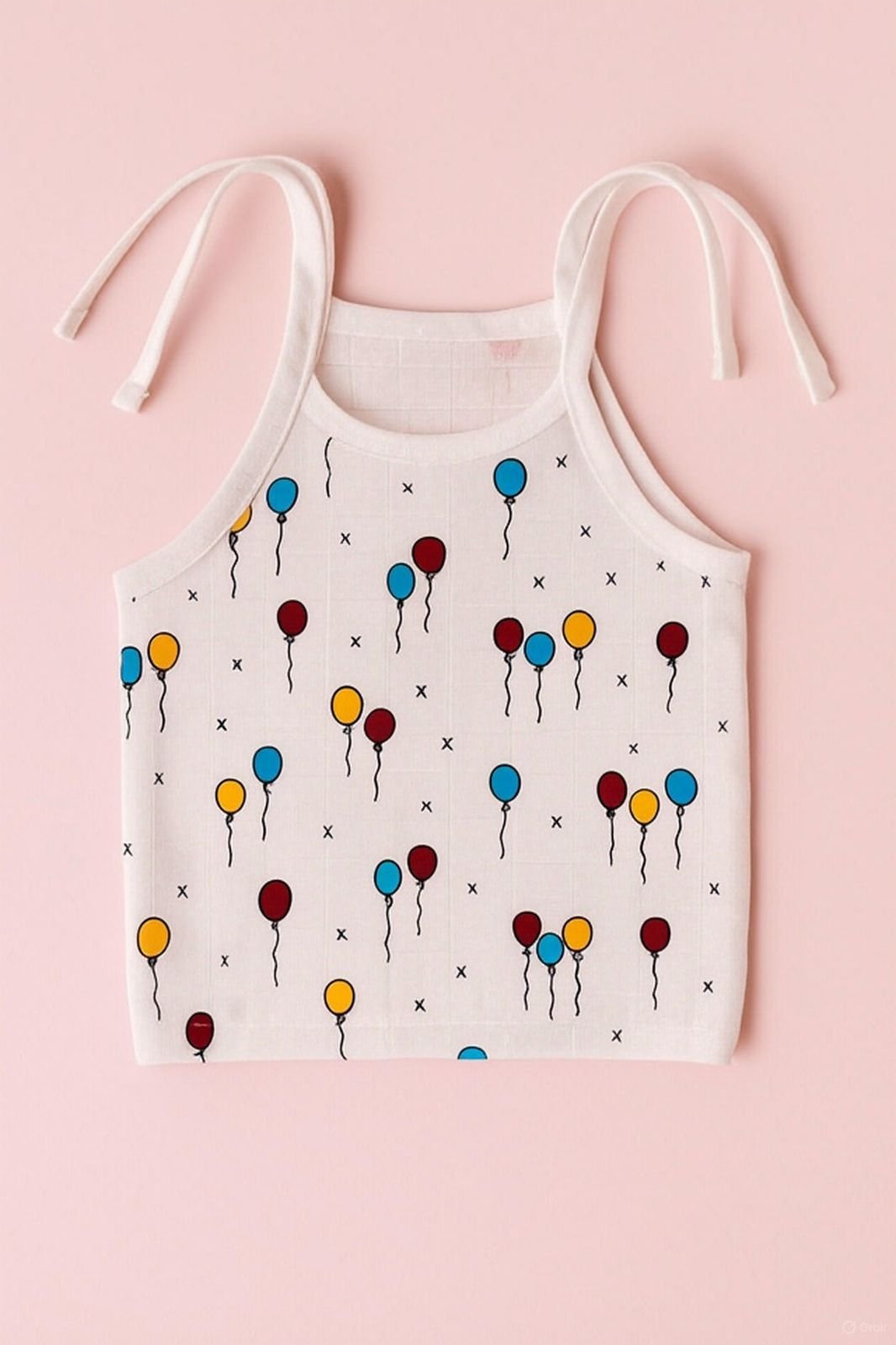 Balloon-Knot-Jhabla.jpg Balloon Knot Jabla – 100% Cotton for Newborns - Image 1