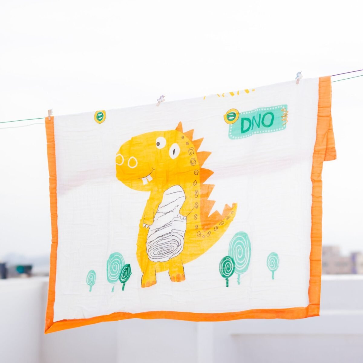 Dino - 6 Layer Blanket 110*110cm - Image 2