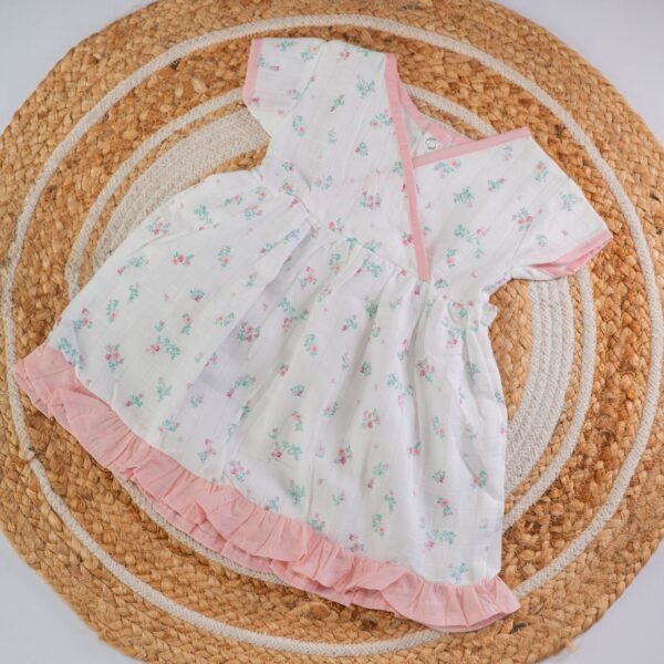 Floral - Muslin Crossover Frock