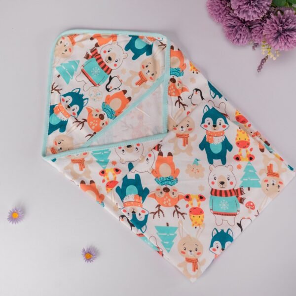 Newborn Receiving Blanket- Winter Friends