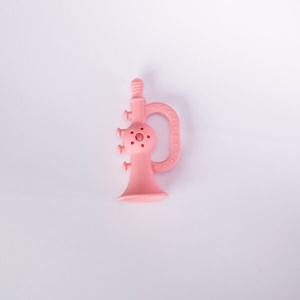 Trumpet Rattle Teether - Pink