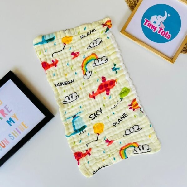 Aeroplane - Muslin Burp Cloth