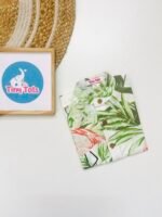 Baby Boy Tropical Flamingo Print Shirt – White and Green Summer Style - Image 3