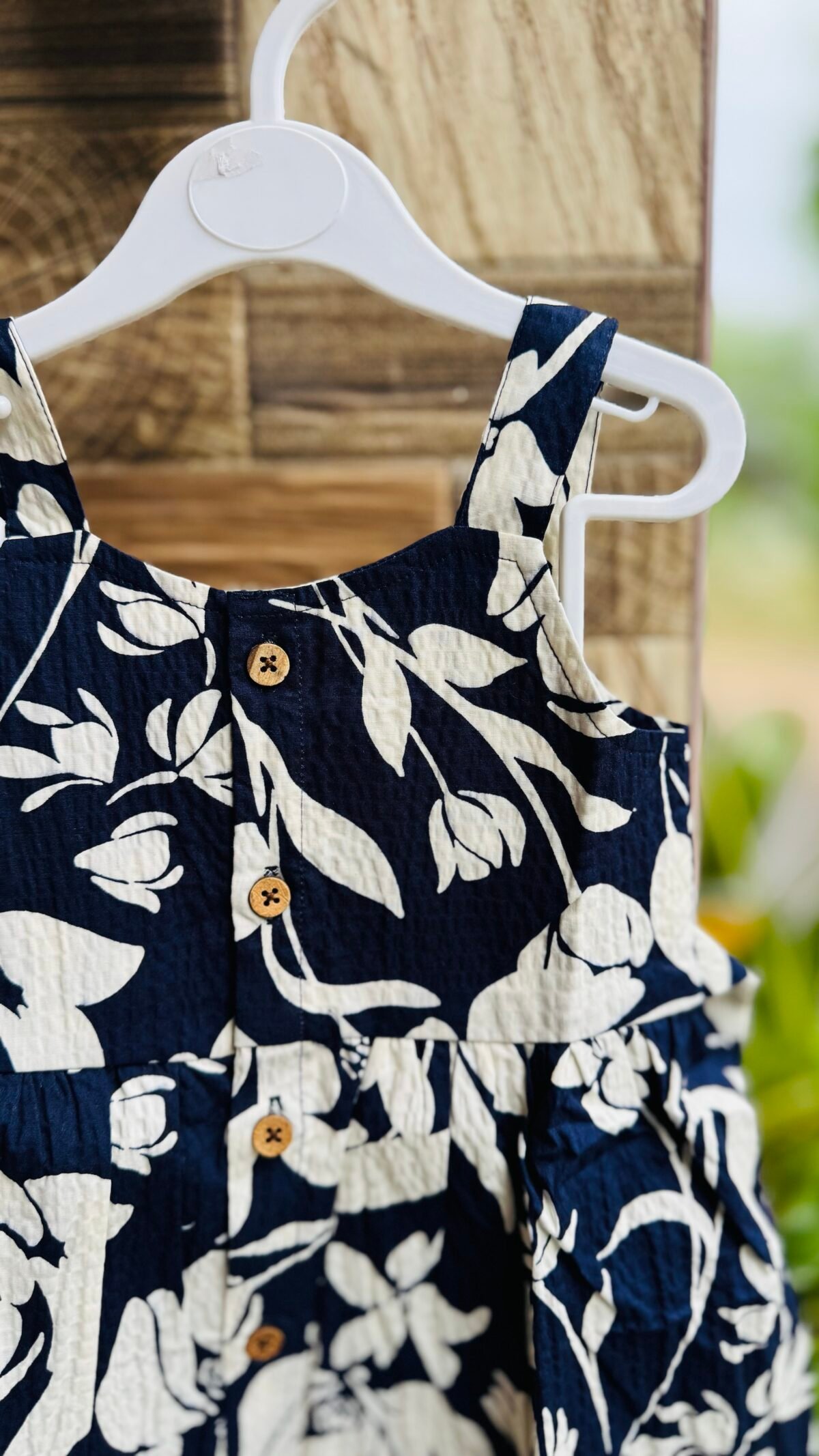 A Navy Blue Floral  - Ria Frock - Image 2