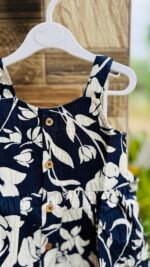 A Navy Blue Floral  - Ria Frock - Image 2