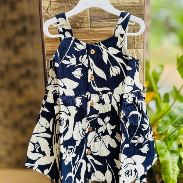 A Navy Blue Floral  - Ria Frock