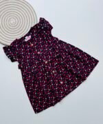 Combo 1 – Heart & Cherry Print Cotton Frocks - Image 2